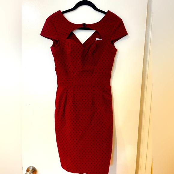 HELL BUNNY VIXEN SWEETHEART DRESS SIZE M - Picture 3 of 12